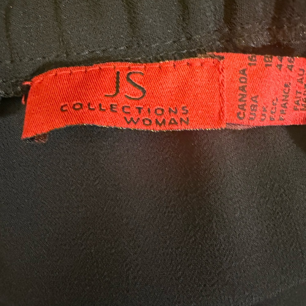 JS Collections Elegant Black Sheer Jumpsuit - Picture 4 of 9